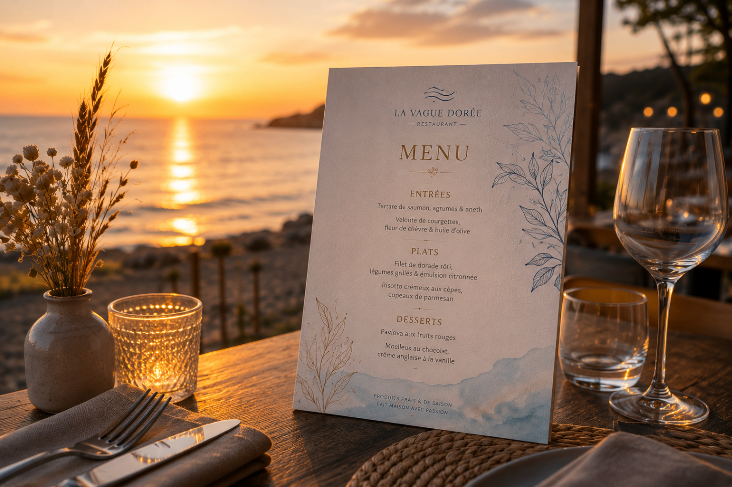 Carte de restaurant